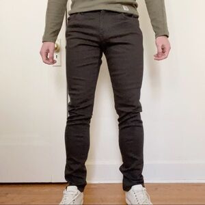 Vince Men’s Slim Fit 5 Pocket Twill Pant Brown 29x32